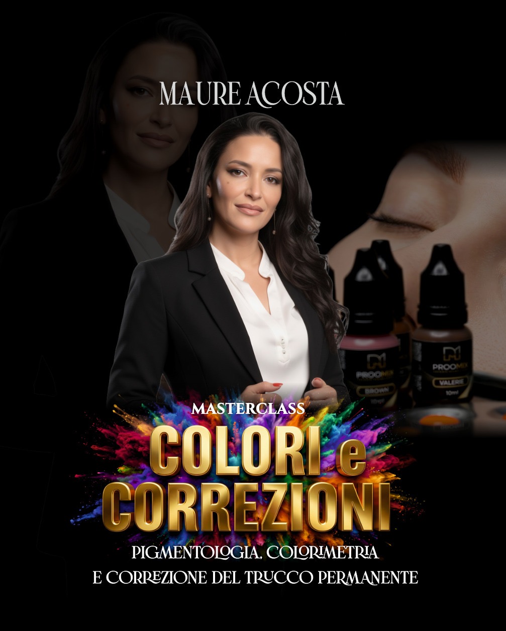Mauré Acosta masterclass poster for color correction training.